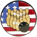 Flag Hologram Mylar Insert - 2" Bowling